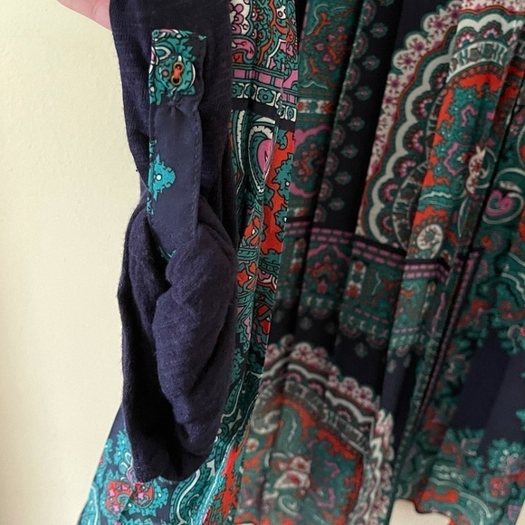 Anthropologie Paper Locket Paisley Accordion Tee - Picture 3 of 5